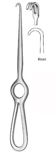 [IU-01250] Retractor de Volkmann, 2 puntas, desafilada - longitud = 23 cm / 9"