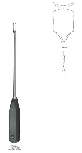 [IU-07855] Wagner bone gouge, straight handle, width = 15 mm