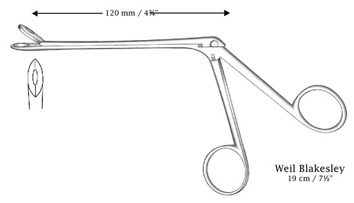 [IU-05176] Pinza nasal Weil-Blakesley, recta, figura 2