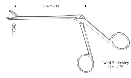 [IU-05128] Pinza nasal Weil-Blakesley, recta, mediante corte, figura 1
