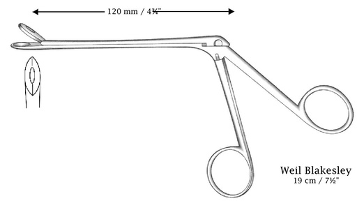 [IU-05129] Pinza nasal Weil-Blakesley, recta, mediante corte, figura 2