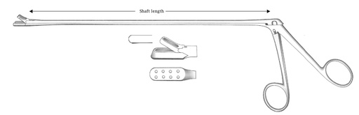 [IU-05789] Yeoman rectal biopsy forceps, oval tip, figure 2 - shaft length = 28 cm / 11"