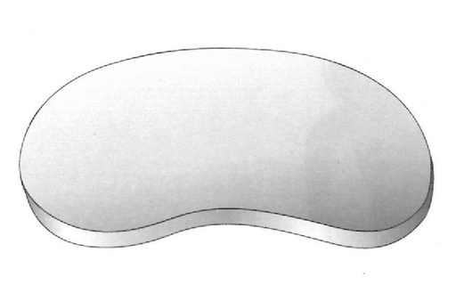 [IU-1059-25] Kidney -shaped container lid, 250 x 140 x 40 mm
