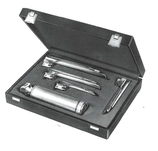 [IU-00074P] Conventional laryngoscope valve set foregger premium with medium handle