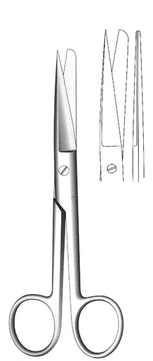 [IU-02368P] Premium Standard Surgical Scissors, straight, sharp / blunt - length = 16.5 cm / 6-1/2"