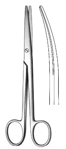 [IU-02636P] Premium lexer scissors, curve - length = 16 cm / 6-1 / 2 "