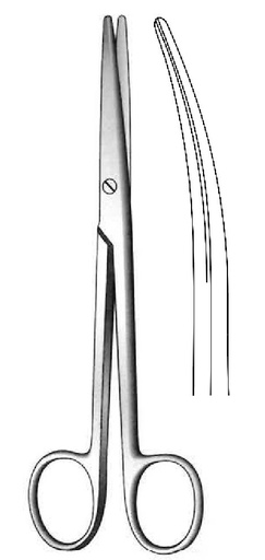 [IU-02638P] Premium lexer scissors, curve - length = 21 cm / 8-1 / 2 "