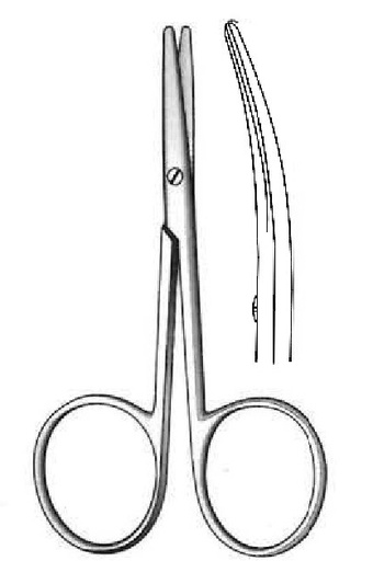[IU-02678P] Lexer-Baby premium dissecting scissors, curved