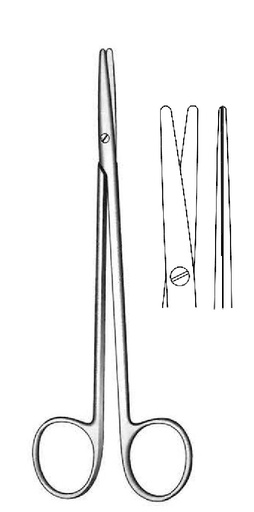 [IU-02456P] Premium Metzenbaum Dissecting Scissors, blunt, straight - length = 15 cm / 6"