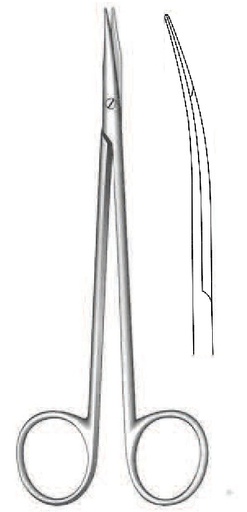 [IU-02720P] Premium Reynolds dissection scissors, curve - length = 15 cm / 6 "