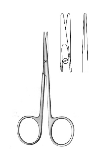 [IU-02768P] Premium strabismo scissors, straight