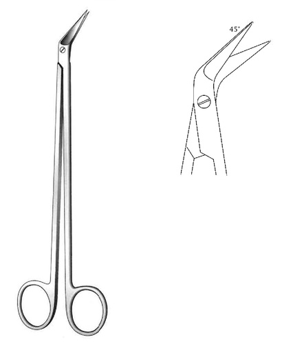 [IU-02688P] Potts-Dartel Premium cardiovascular scissors-length = 24 cm / 9-1 / 2 "