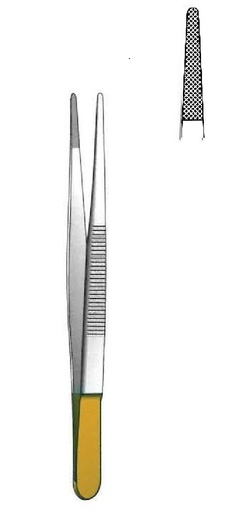 [IU-08195P] Pinza para disección estándar premium, TC Gold - longitud = 14.5 cm / 5-3/4"