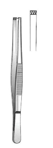 [IU-00432P] Premium standard dissection clamp, teeth = 3: 4 - length = 16 cm / 6-1 / 4 "