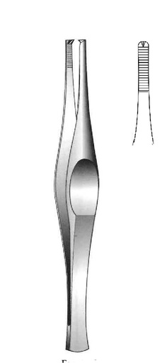[IU-00507P] Pinza para disección Ferris-Smith premium, dientes = 1:2