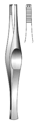 [IU-00508P] Pinza para disección Ferris-Smith premium, dientes = 2:3