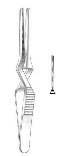 [IU-03893P] Pinza bulldog atraumática De Bakey premium, recta - longitud = 7.5 cm / 3"