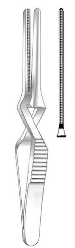 [IU-03895P] Pinza bulldog atraumática De Bakey premium, recta - longitud = 10.5 cm / 4-1/4"