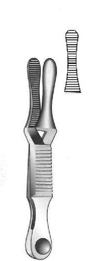 [IU-00583P] Pinza bulldog Dieffenbach premium, recta - longitud = 3.8 cm / 1-1/2"