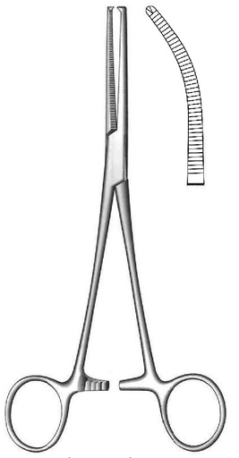 [IU-00713P] Pinza para arteria de Rochester-Ochsner premium, curva - longitud = 30 cm / 12"