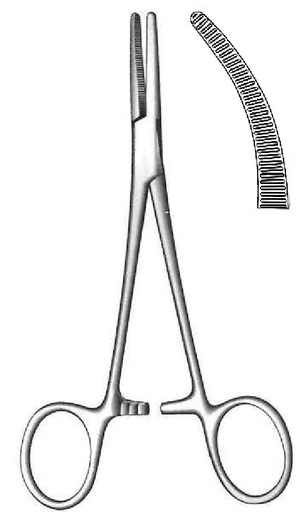 [IU-00676P] Pinza para arteria Spencer Wells premium, curva - longitud = 15 cm / 6"