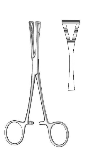 [IU-00750P] Pennington Premium tissue clamping clamp - length = 15.5 cm / 6 "