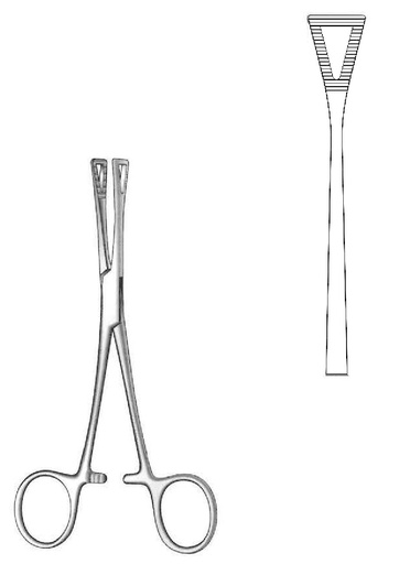 [IU-00751P] Pennington Premium tissue clamping clamp - length = 20 cm / 8 "