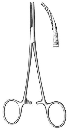 [IU-00639P] Pinza para arteria Leriche premium, curvada