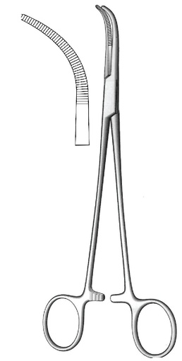 [IU-00779P] Pinza para disección y ligadura Overholt-Geissendorfer premium, figura 4 - longitud = 21 cm / 8-1/4"