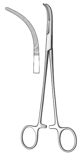 [IU-01006P] Overholt-Geissendorfer Premium dissection and ligation clamp, Figure 5-Length = 27 cm / 10-3 / 4 "