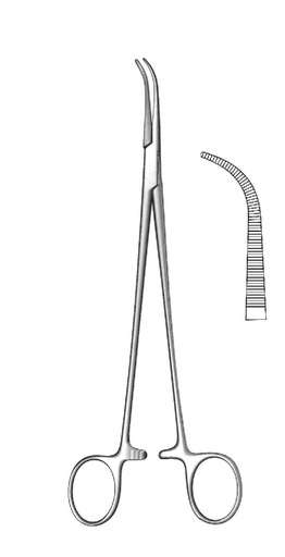 [IU-00767P] Pinza para ligadura y arteria Overholt, modelo fino, figura 0
