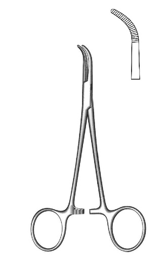 [IU-00818P] Premium mixer artery clamp - length = 14 cm / 5-1 / 2 "