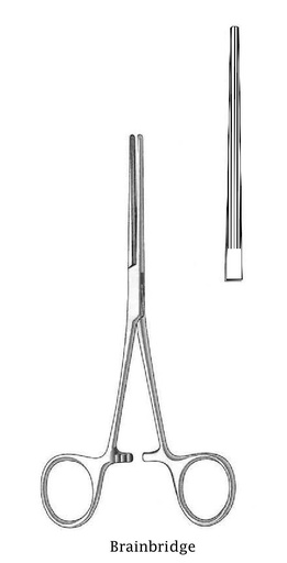 [IU-00732P] Bainbridge premium artery clamp - length = 18.5 cm / 7-1 / 4 ", straight