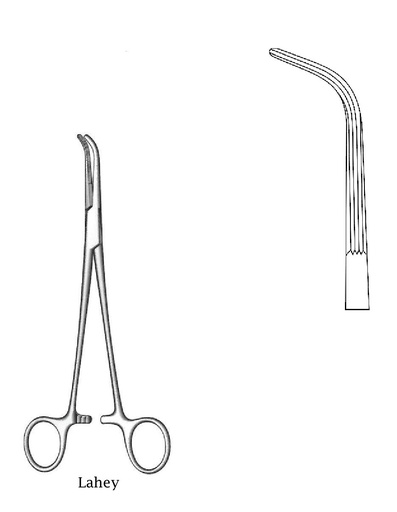 [IU-00830P] Pinza para conducto biliar Lahey premium - longitud = 23 cm / 9"