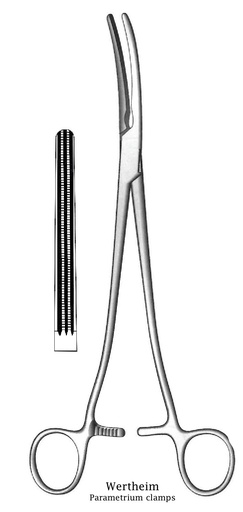 [IU-00878P] Wertheim Premium hysterectomy clamp, straight