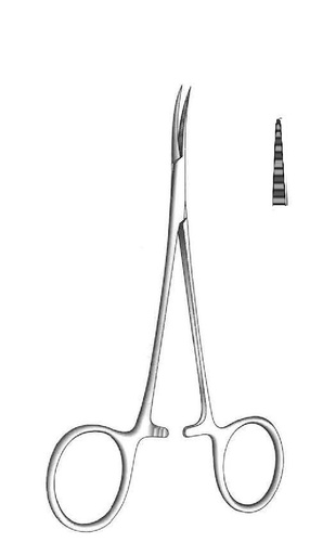 [IU-00889P] Premium mosquito artery clamp, straight - length = 10 cm / 4 "