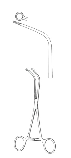 [IU-04052P] Pinza para carótida Javid premium - longitud = 19 cm / 7-1/2"