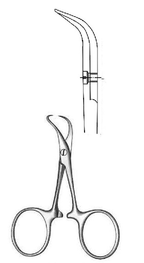 [IU-01043P] PREMIUM BACKHAUS -KOCHER towel clamp - length = 13 cm / 5 "
