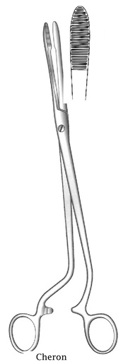 [IU-01097P] Premium Cheron forceps - length = 25 cm / 10"
