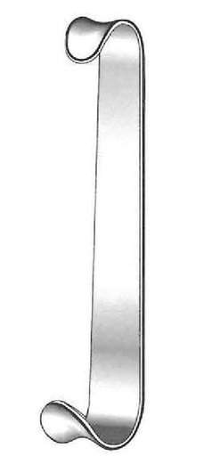 [IU-01126P] Retractor Baby-Roux premium, doble punta - longitud = 13 cm / 5-1/4"