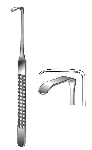 [IU-01206P] Langenbeck-Green Retractor premium, blade = 24 x 6 mm