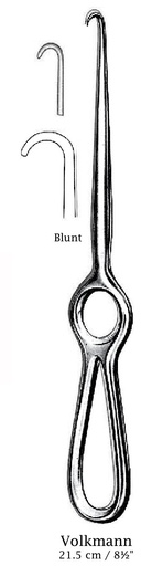 [IU-01239P] Retractor de Volkmann premium, 1 punta, desafilada - longitud = 21.5 cm / 8 -1/2"