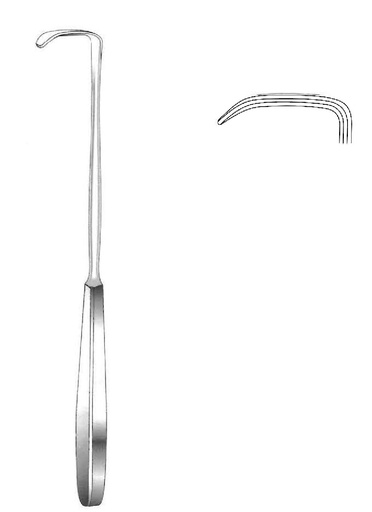 [IU-01278P] Separador Langenbeck premium, valva = 30 x 14 mm - longitud = 22 cm / 8-1/2"