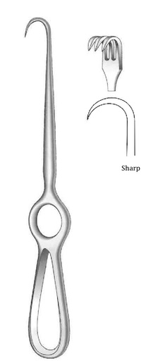 [IU-01256P] Separador Kocher premium, afilado, 3 dientes
