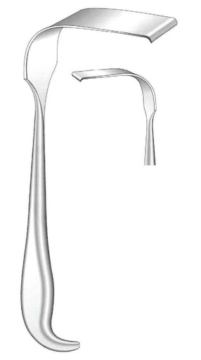 [IU-01342P] Separador Meyerding premium para cirugía profunda, valva = 52 x 16 mm