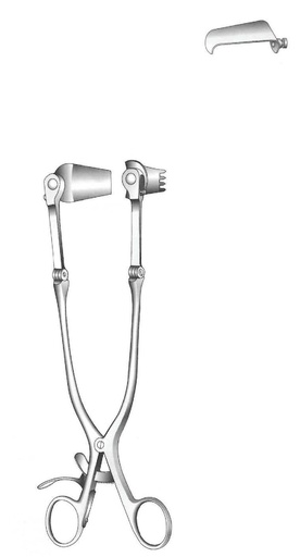 [IU-01486P] Blades for premium Cloward retractor, sharp - blades = 40 mm