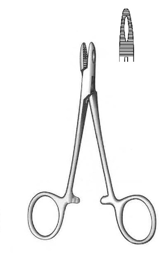 [IU-03219P] Premium Collier Needle Holder - length = 12.5 cm / 5"