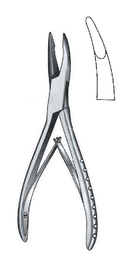 [IU-08061P] Pinza gubia para hueso Cleveland premium - longitud = 14.5 cm / 5-1/2"