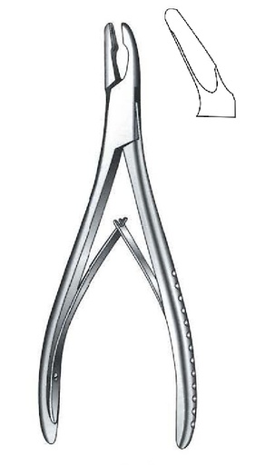 [IU-08062P] Premium Cleveland Bone Rongeur - length = 17 cm / 6-3/4"