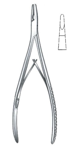 [IU-07062P] Gower clamp for bones of Lempert Premium, straight - length = 16 cm / 6-1 / 4 "